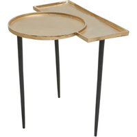 Simbala Metal Side Table In Gold And Black