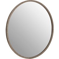 Siskin Round Wall Bedroom Mirror In Antique Silver Frame
