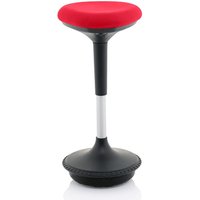 Sitall Fabric Office Visitor Stool With Bergamot Cherry Seat