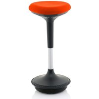Sitall Fabric Office Visitor Stool With Mandarin Seat