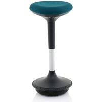 Sitall Fabric Office Visitor Stool With Maringa Teal Seat