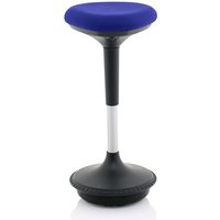 Sitall Fabric Office Visitor Stool With Stevia Blue Seat