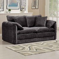 Somera Fabric 2 Seater Sofa in Black