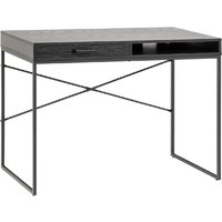 Sparks Wooden Laptop Desk With 1 Drawer In Ash Black