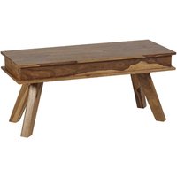 Spica Wooden Dining Bench Medium In Natural Sheesham