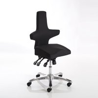 Stacy Home Office Chair In Black With Chrome Base Stacy Home Office Chair In Black With Chrome Base