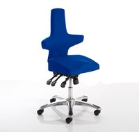 Stacy Home Office Chair In Blue With Chrome Base Stacy Home Office Chair In Blue With Chrome Base