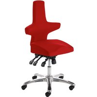 Stacy Home Office Chair In Cherry With Chrome Base Stacy Home Office Chair In Cherry With Chrome Base