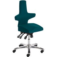 Stacy Home Office Chair In Kingfisher With Chrome Base Stacy Home Office Chair In Kingfisher With Chrome Base
