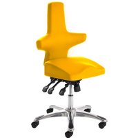 Stacy Home Office Chair In Yellow With Chrome Base Stacy Home Office Chair In Yellow With Chrome Base