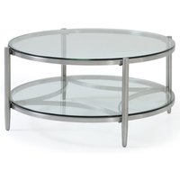 Stanford Glass Coffee Table With Stainless Steel Frame