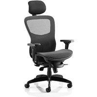 Stealth Shadow Ergo Headrest Office Chair In Black Mesh Seat Stealth Shadow Ergo Headrest Office Chair In Black Mesh Seat