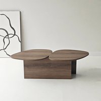 Stones Wooden Coffee Table in Walnut