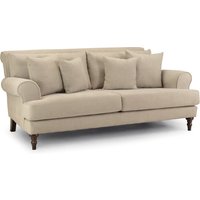 Summerfield Fabric 3 Seater Sofa In Beige