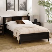 Sumter Wooden Double Bed in Black Ash