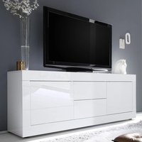 Taylor High Gloss TV Sideboard With 2 Door 2 Drawer In White
