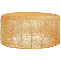 Telluride Metal Round Coffee Table In Gold