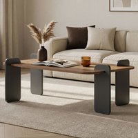 Tervan Rectangular Wooden Coffee Table in Atlantic Pine and Anthracite