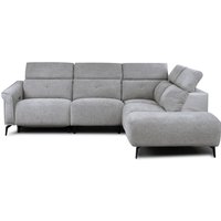 Thorndale Fabric Electric Recliner Corner Sofa Suite - Dark Grey