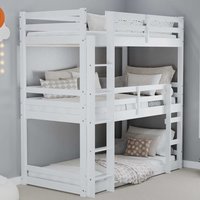 Tifton Wooden Triple Bunk Bed In White