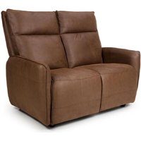 Tooele Leather 2 Seater Sofa In Brown