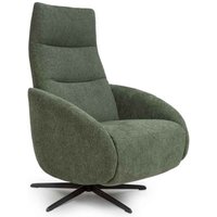 Torino Fabric Swivel Recliner Chair in Green