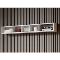Torino Wooden Wall Shelf In Matt White