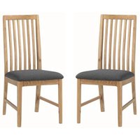Trimble Oak Dining Chair In Pair