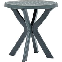 Turlock Round Plastic Bistro Table In Green
