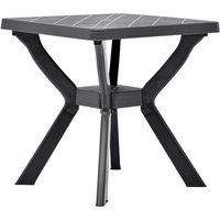 Turlock Square Plastic Bistro Table In Anthracite