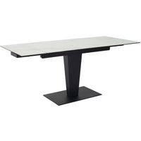 Valencia Ceramic Marble Extending Dining Table In White