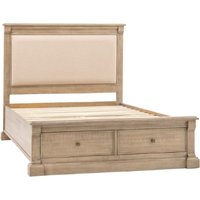 Valletta Wooden King Size Bed With 2 Drawers In Natural