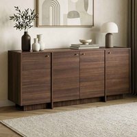 Varen Wooden Sideboard with 4 Doors in Milano Walnut