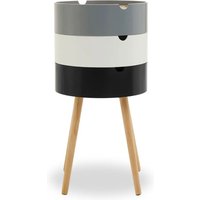 Varna Wooden Three Tier Side Table Storage In Multi-Colour