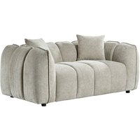 Ventura Fabric 2 Seater Sofa In Beige