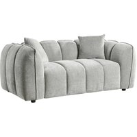 Ventura Fabric 2 Seater Sofa In Grey