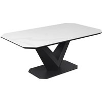 Viroqua Ceramic Coffee Table In Matt White