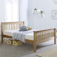 Waconia Wooden Double Bed In Natural