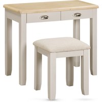 Waldorf Wooden Dressing Table With Stool In Oak And White