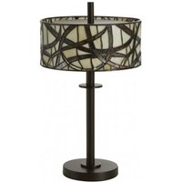 Waldron Branch Table Lamp In Bronze Tone