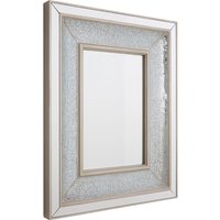 Wallisian Wall Bedroom Mirror In Antique Silver Wooden Frame