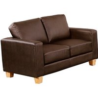 Caridad PU Leather 2 Seater Sofa In Brown