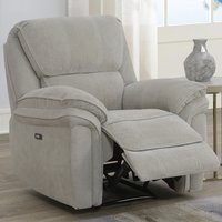 Wauchula Fabric Electric Recliner 1 Seater Sofa - Beige