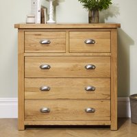 Webworms Wooden Chest Of 5 Drawers In Oak