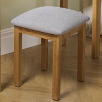 Furniture in Fashion Get 52% Discount Webworms Wooden Stool with Fabric Seat in Oak