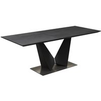 Westbury Ceramic Extending Dining Table In Matt Grey