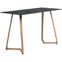 Wichita 12mm HPL Top Italian Stone Bar Table 180cm with Oak Legs