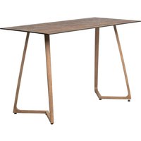 Wichita 12mm HPL Top Rust Bar Table 180cm with Oak Legs