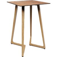 Wichita 12mm HPL Top Rust Bar Table 70cm with Oak Legs