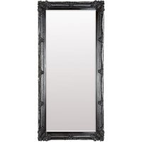 Wickford Large Rectangular Leaner Floor Mirror In Black